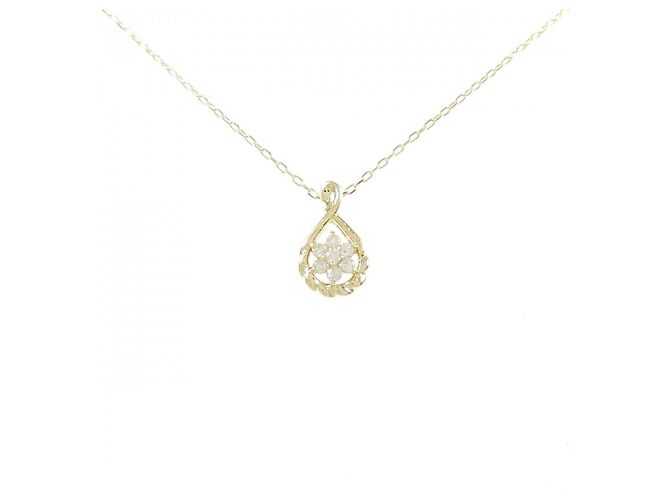 Autre Marque Collana con Diamanti Au750 D'oro