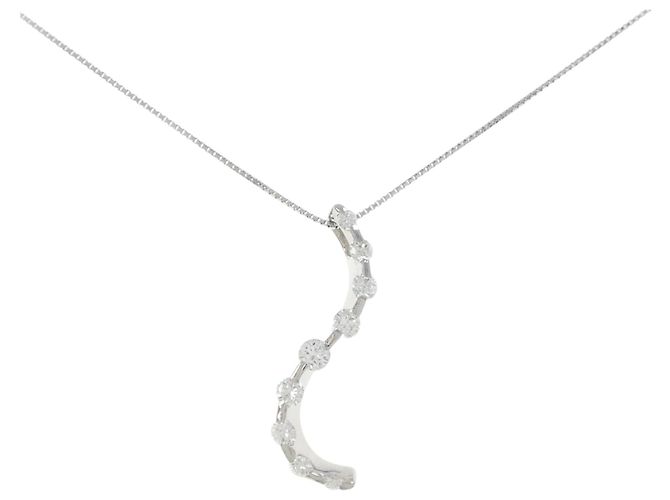 Autre Marque Collana di Diamanti PT900 PT850 Argento