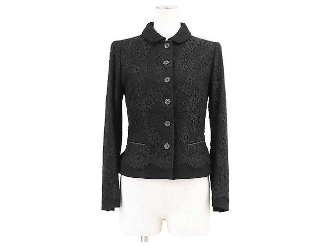 Louis Vuitton Lace Wool Jacket Black
