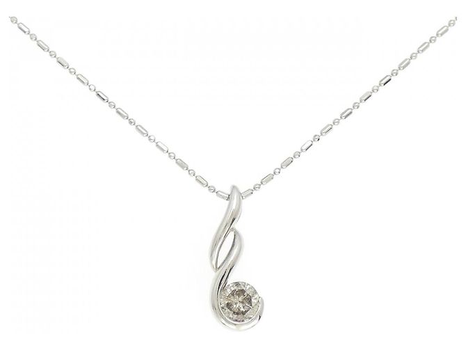 Autre Marque Collar de Diamante Pt900 Pt850 Plata