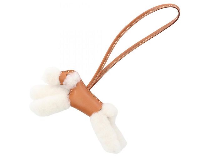 Accessorio Buddy Charm Gold Hermès Marrone Bianco