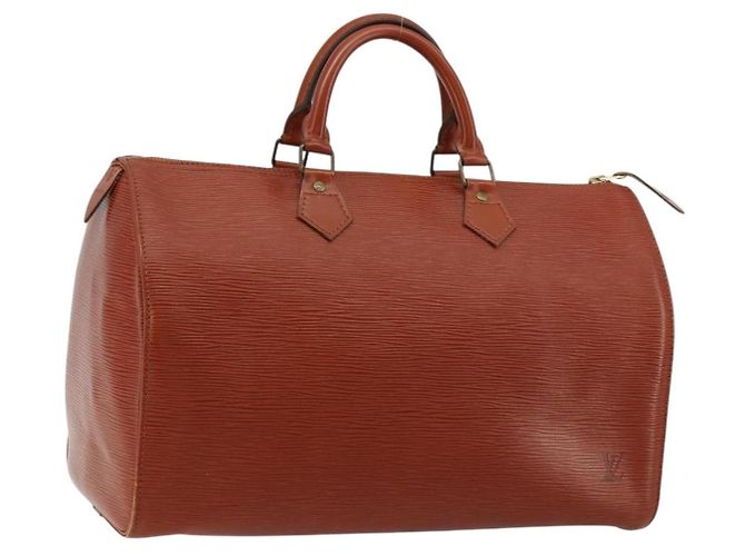Louis Vuitton Speedy Epi Leather 35 Marrone