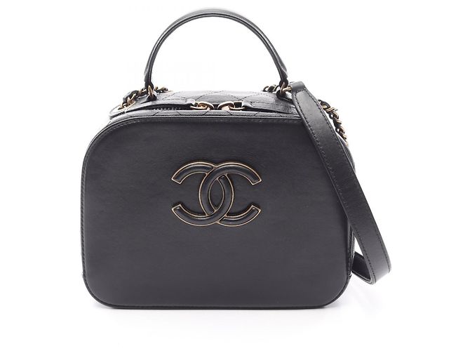 Bolsa de Vanity Matelassé Chanel Preto