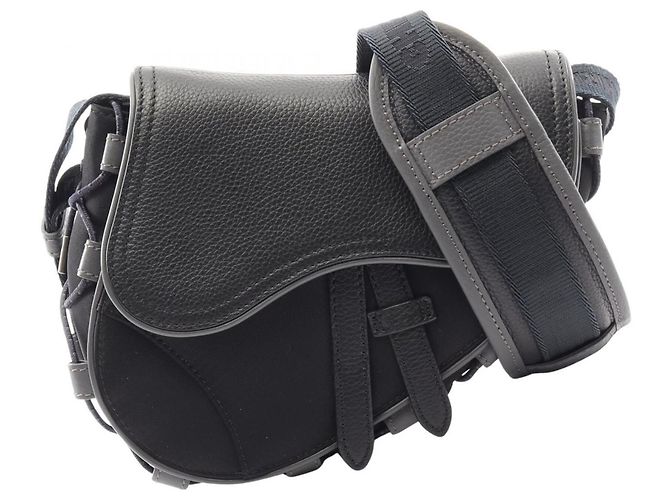 Borsa Saddle Mini Christian Dior a tracolla Nero