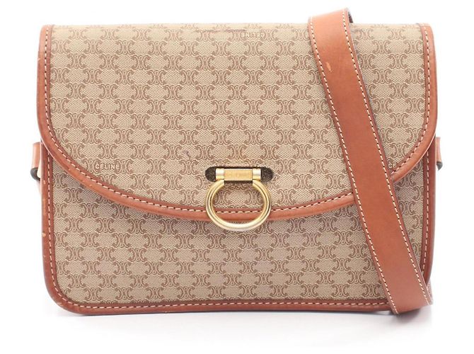 Céline Borsa a Spalla Celine Macadam Marrone Beige