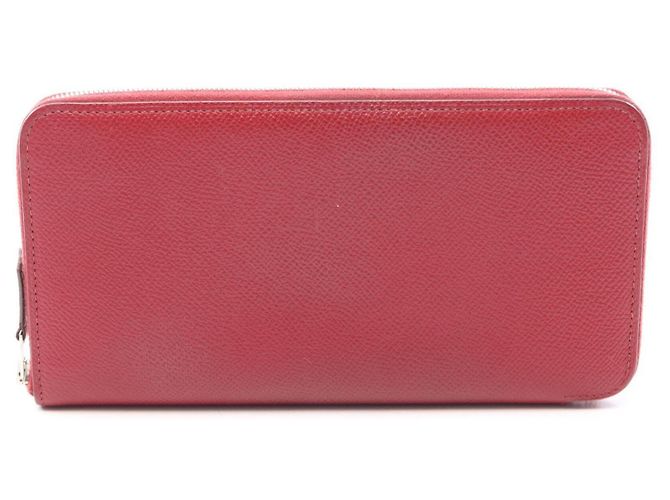 Cartera larga de cuero Epsom Bordeaux Hermès Burdeos