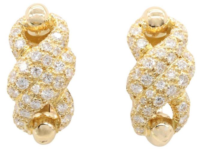 Orecchini Cartier Tornado Diamond D'oro