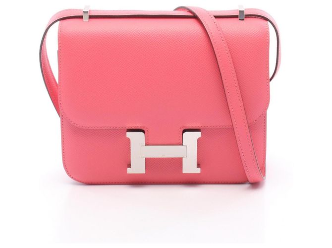 Hermès Bolsa de ombro Hermes Constance 3 Mini Rose Azalee Rosa