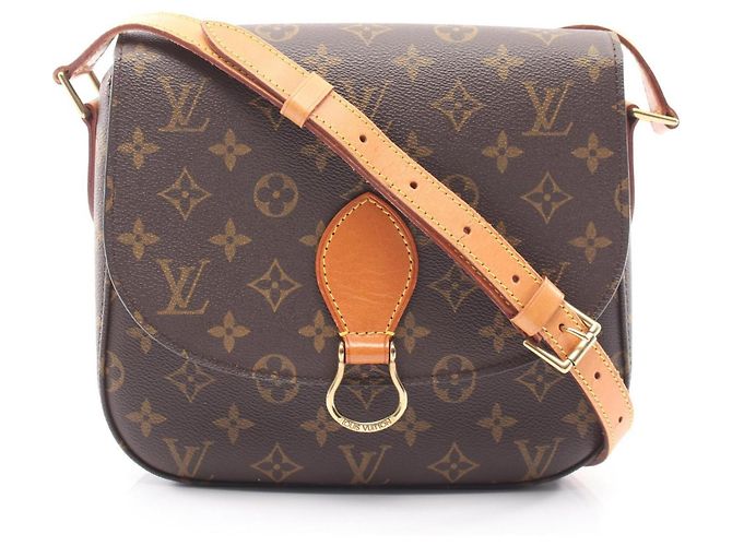 Borsa a Spalla Louis Vuitton Saint Cloud GM Monogram Marrone Monogramma