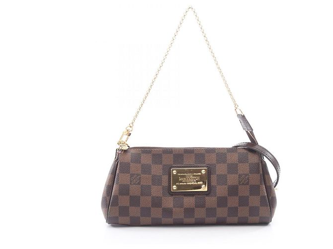 Bolsa 2-Way Louis Vuitton Eva Damier Ebene Marrom