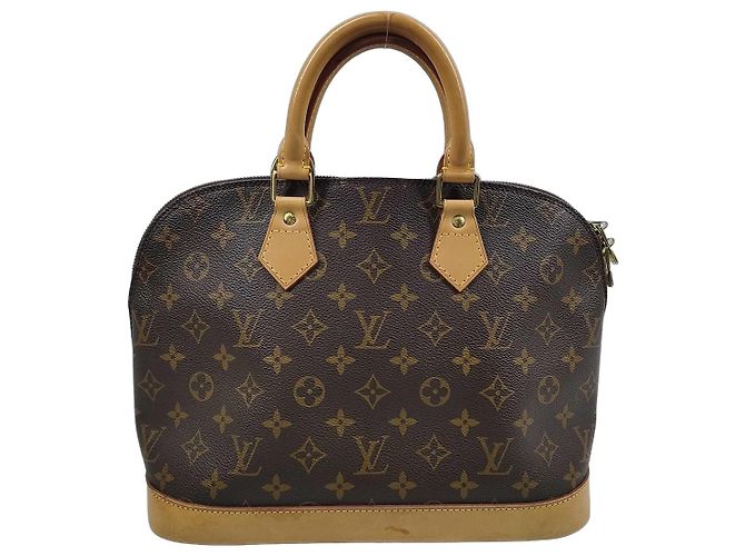 Borsa Louis Vuitton Alma Monogram Canvas PM Marrone