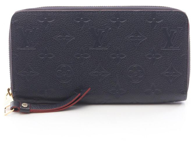 Portafoglio Zippy Louis Vuitton in Navy e Rosso Blu navy