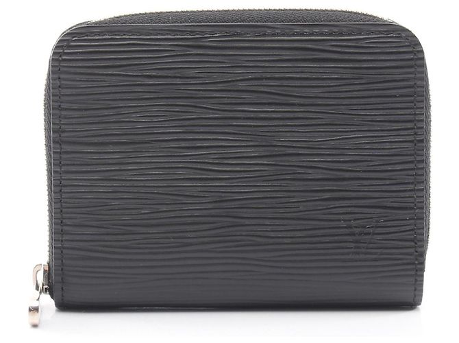 Zippy Louis Vuitton Epi Leather Card Case Black