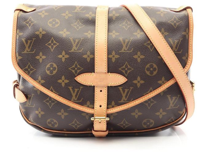 Borsa a Spalla Louis Vuitton Saumur MM Marrone