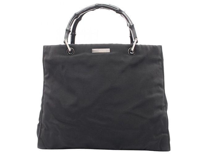 Borsa Tote Gucci Bamboo Nero