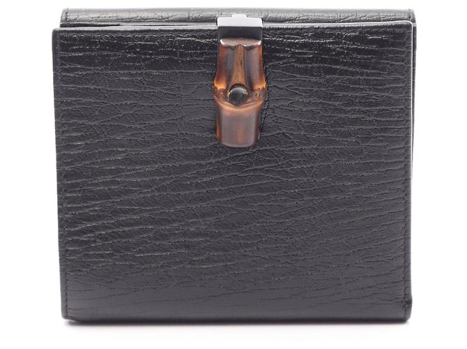 Gucci Bamboo Bi-fold Wallet Black