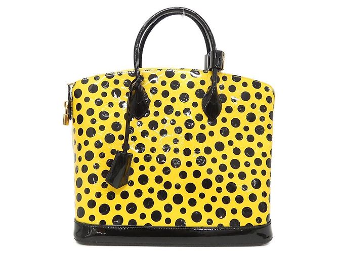 Sac à main Louis Vuitton Dot Infinity Lockit MM Jaune