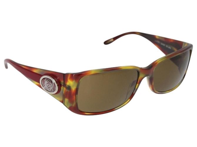 LOEWE Tortoise Sunglasses plastic Red Auth BA13225