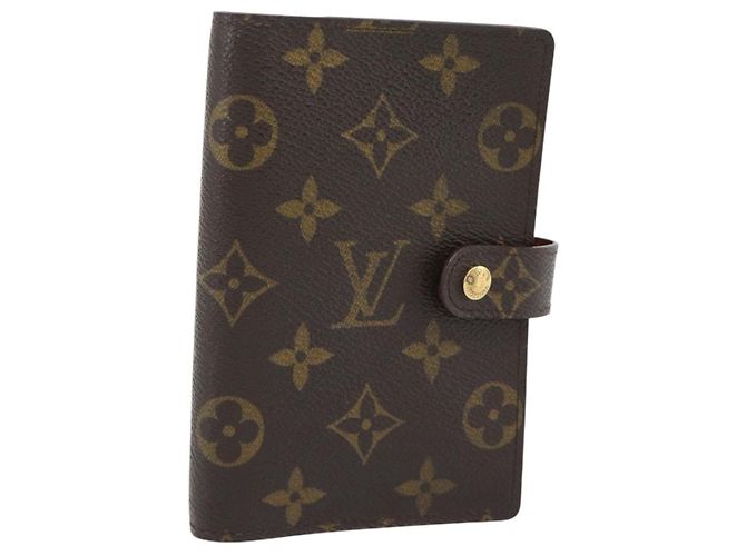 LOUIS VUITTON Monogram Agenda PM Day Planner Cover R20005 LV Auth BA13235