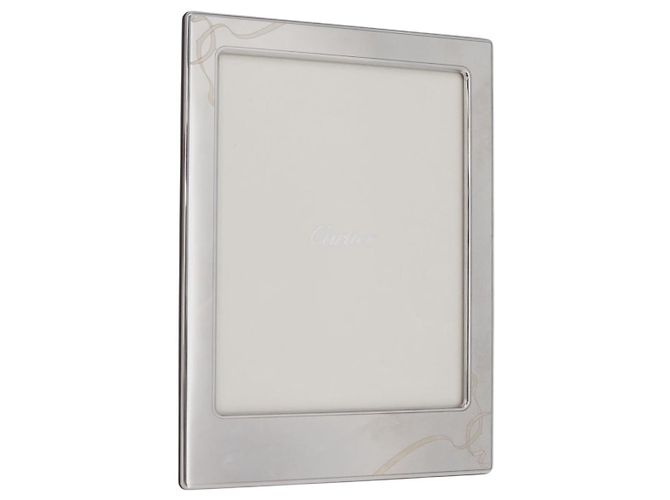 FOTOSTÄNDER CARTIER Holz Silber Authentisch BA13210V