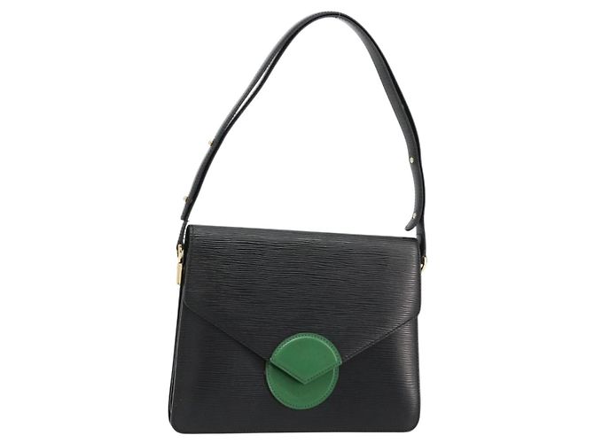 LOUIS VUITTON Epi Osh Schultertasche Black Green M52444 LV Auth 181997 Schwarz Grün