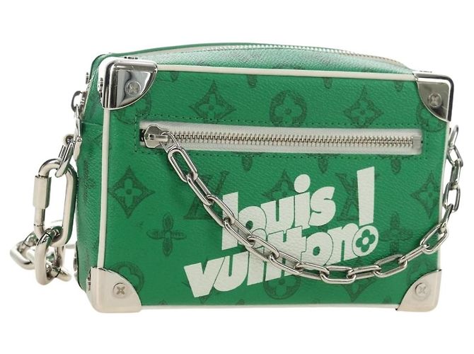 LOUIS VUITTON Bolsa Mini Soft Trunk Monogram Everyday Verde M80816 Auth 182008SAM Monograma