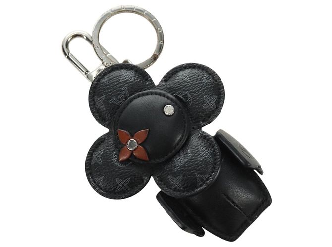 LOUIS VUITTON Monogram Eclipse Porta-Chaves de Vivienne Charm MP1998 Auth 181294M Monograma