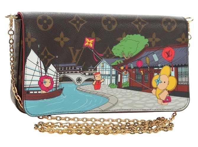LOUIS VUITTON Pochette Felice Monogram Vivienne Borsa a Spalla LV Auth 181444SAM Monogramma