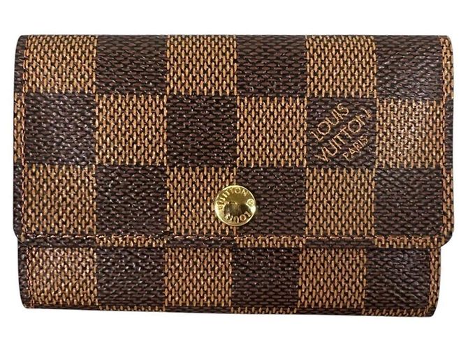 Louis Vuitton Damier Canvas Key Case Brown