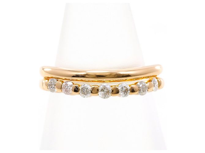 Autre Marque 18K Roségold Diamantring Golden