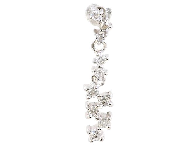 Autre Marque Eleganti orecchini pendenti in oro bianco 18K D'oro