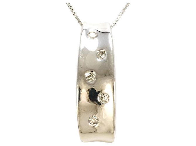 Autre Marque Collana in oro bianco 18K e diamanti D'oro