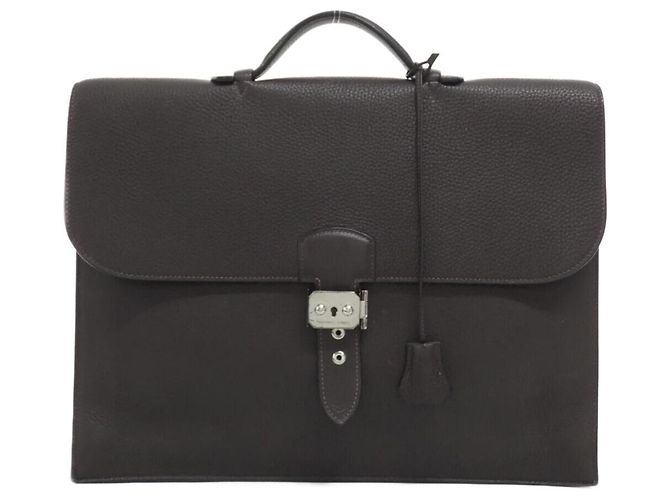 Hermès Hermes Sac à Dépêches Multi Pocket Handbag Nero