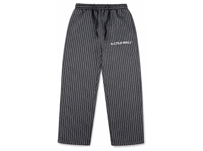 Autre Marque A-COLD-WALL* ACW Gestreifte Cropped Hose Schwarz Grau