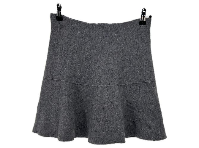 Autre Marque Falda de cachemira gris LISA YANG