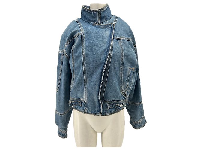 Autre Marque RONNY KOBO Denim Jacket Blue Cotton M