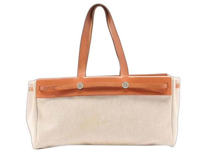 Hermès Neutral vintage 2002 Herbag Cabas