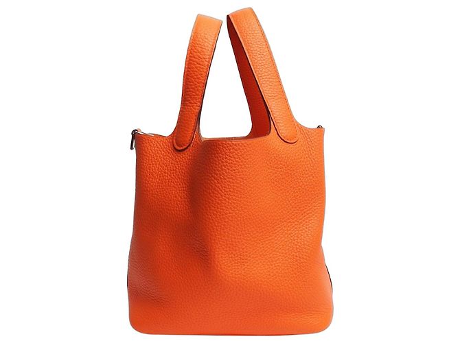 Hermès Orange Picotin lock bag