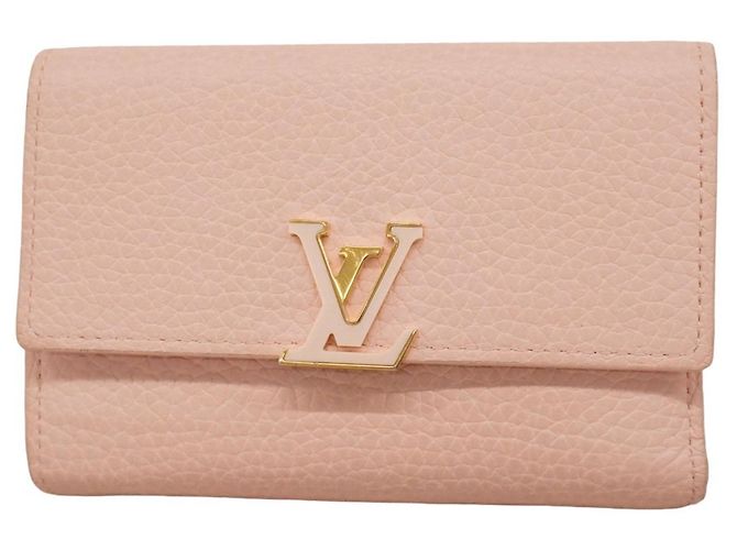 Capucines Cartera Tri-fold Louis Vuitton Rosa