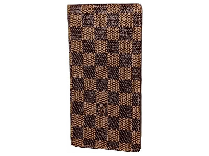 Portafoglio lungo Louis Vuitton Damier Brazza - Ebene Damier ebene