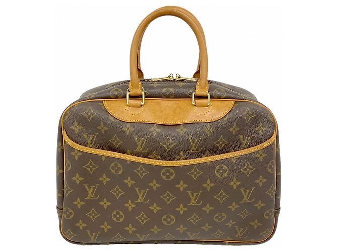 Borsa Louis Vuitton Monogram Deauville Marrone