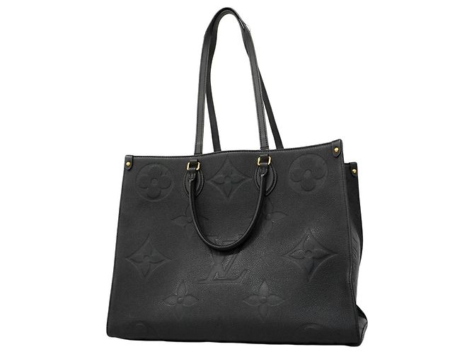 Borsa Tote Louis Vuitton Monogram Empreinte OnTheGo GM Nero