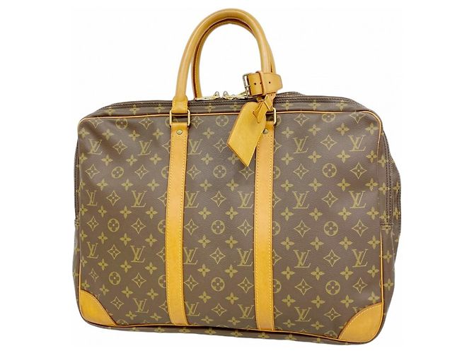 Bolsa Boston Louis Vuitton Marrom Monogram Sirius 45