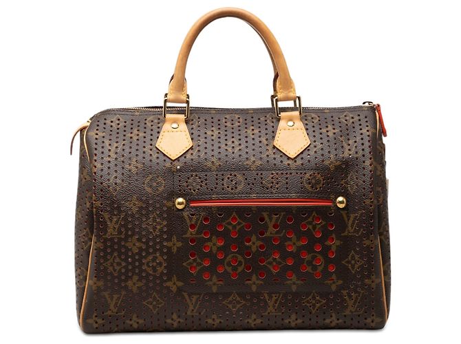 Louis Vuitton Marrone Monogram Perforated Speedy 30