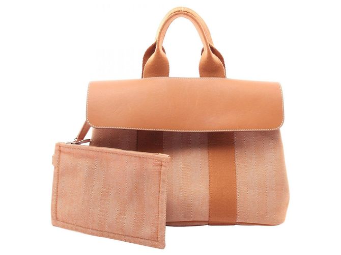 Hermès Borsa Hermes Valparaiso PM Gold Marrone 