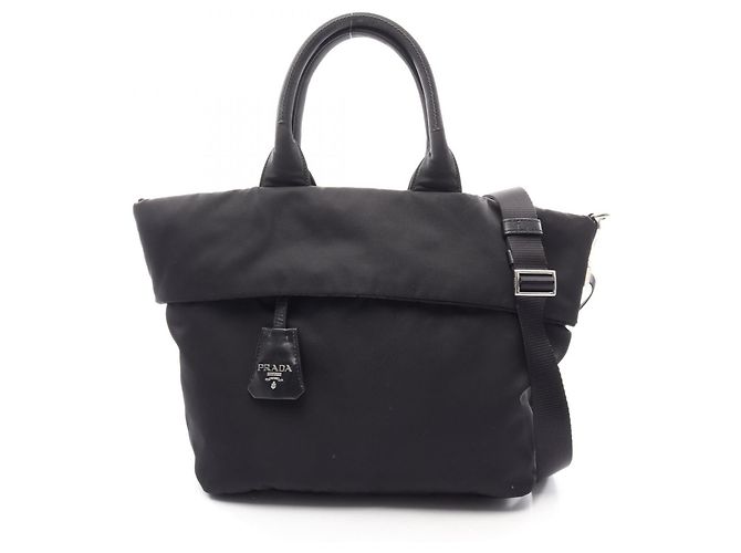 Sac à main réversible 2-en-1 Prada Noir
