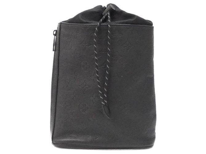 Louis Vuitton Monogram Shadow Shoulder Bag Black