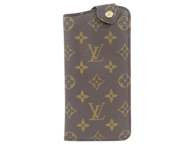 Estuche para gafas Louis Vuitton Monogram Soft Castaño Monograma