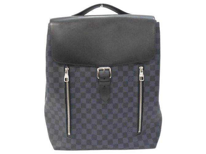 Louis Vuitton Damier Cobalt Newport Backpack Black Blue