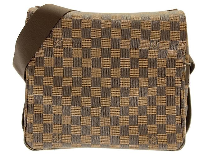 Bolsa de Ombro Louis Vuitton Damier Naviglio N45255 Damier ebene